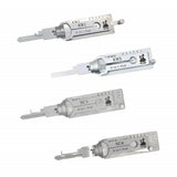 Lishi Residential Picks Bundle of 4 (SC1, SC4, KW1, KW5) & Magnetic Carrying Case