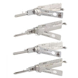 Lishi Residential Picks Bundle of 4 (SC1, SC4, KW1, KW5) & Magnetic Carrying Case